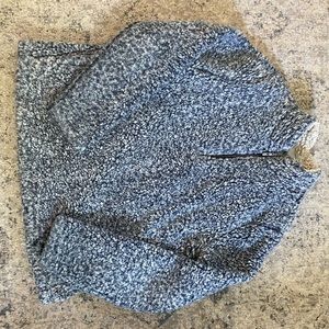 Half zip blue sweater/sweatshirt